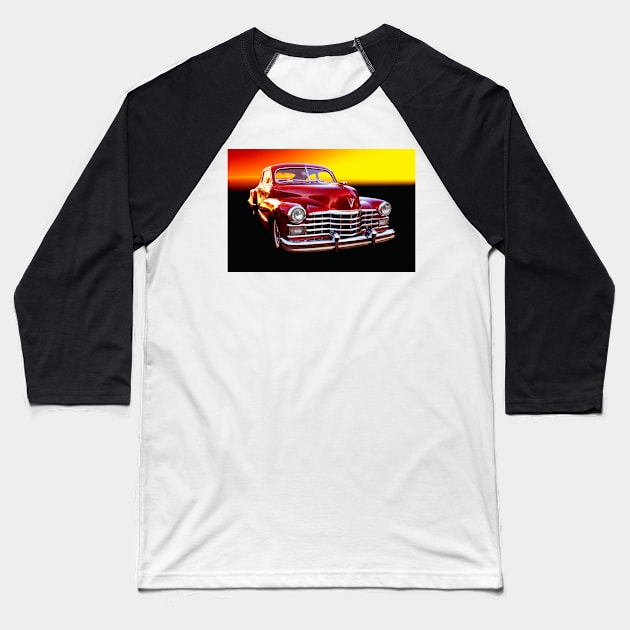 1947 Cadillac Sedan Baseball T-Shirt by Burtney